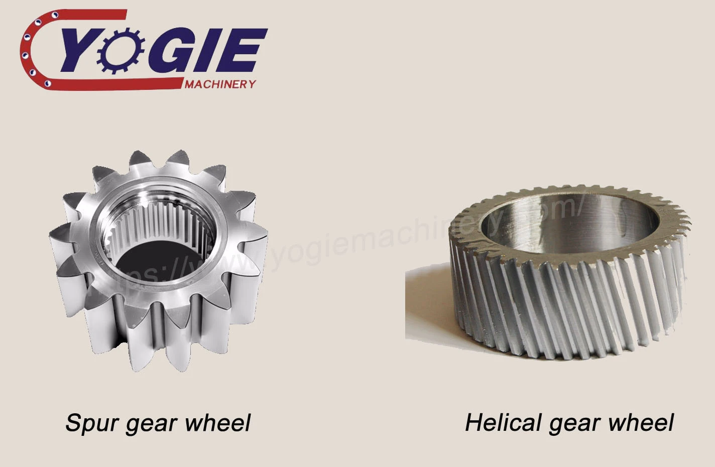 Spur gear and helical gear wheel